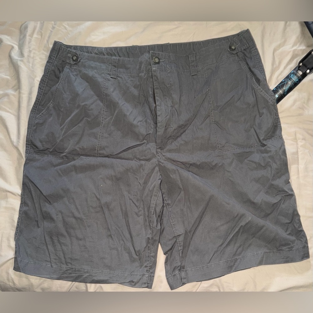 Men's Casual Gray Cotton Blend Shorts